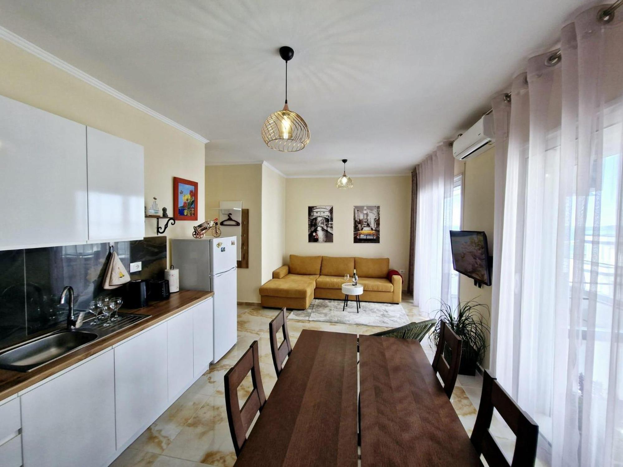 Sunset Vista Retreat Apartment Vlore Bagian luar foto